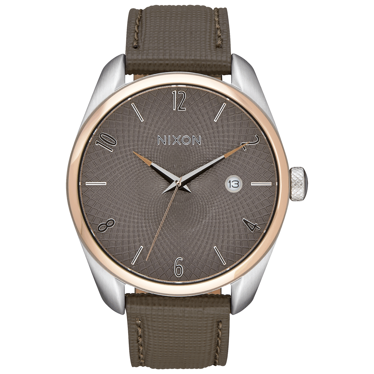 Nixon Watch - Bullet Leather 38 - Rose Gold/Taupe