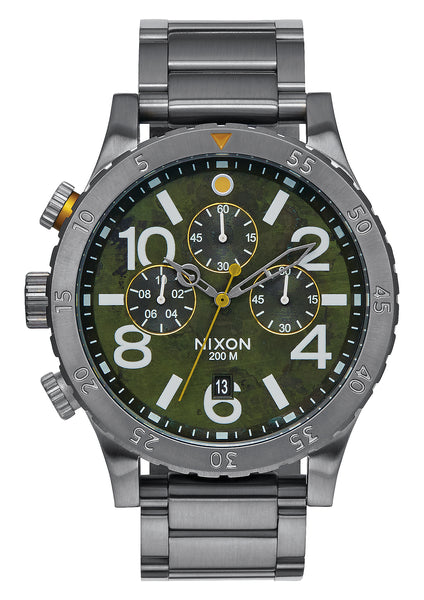 素晴らしい価格 腕時計 NIXON 48-20 GUNMETAL ALL CHRONO 腕時計