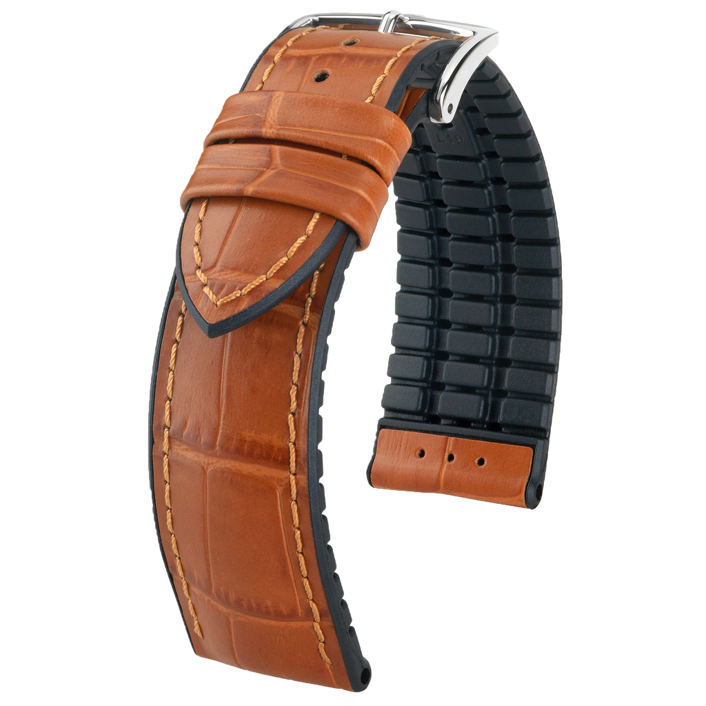 Hirsch PAUL Alligator Embossed Performance Watch Strap