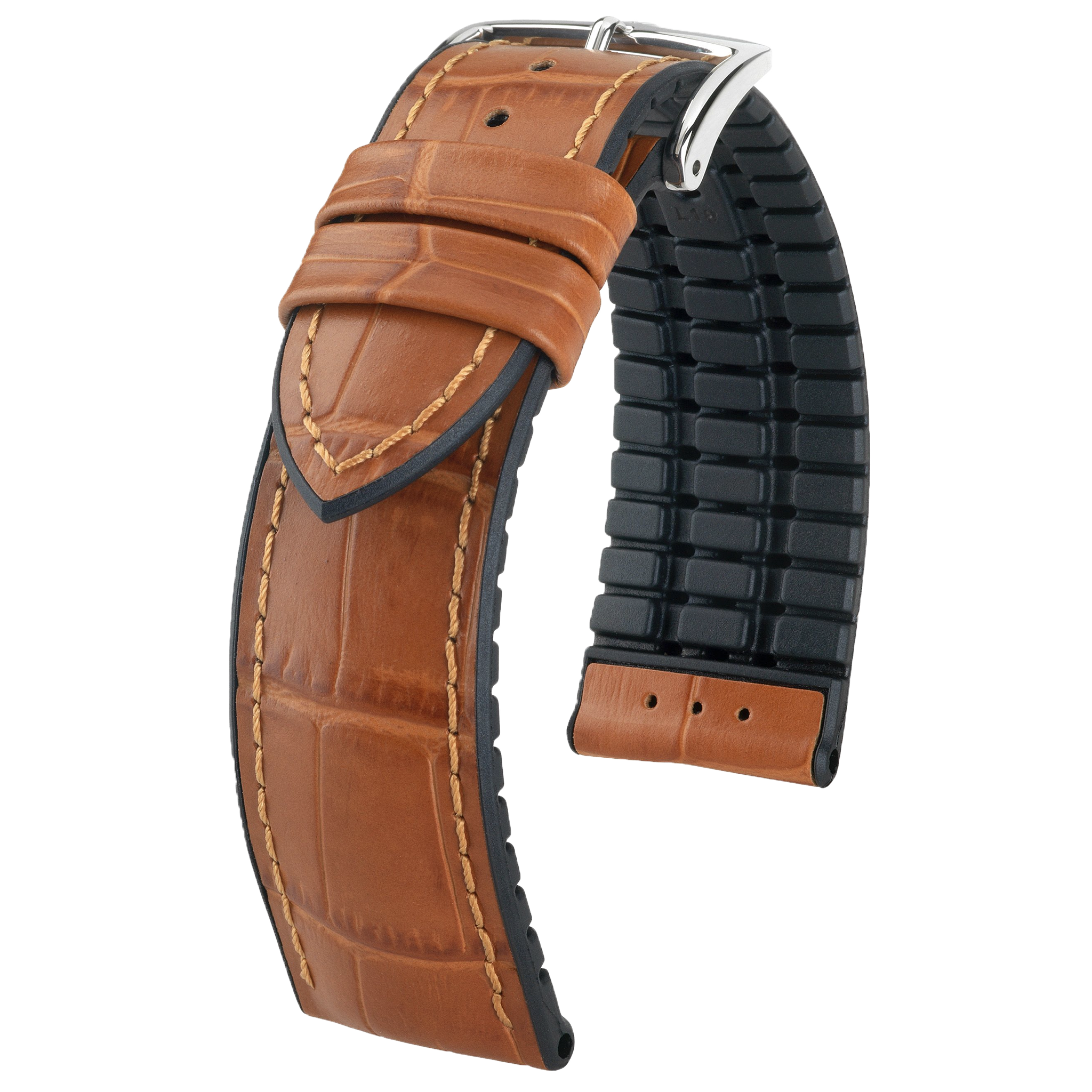 Hirsch PAUL Alligator Embossed Performance Watch Strap