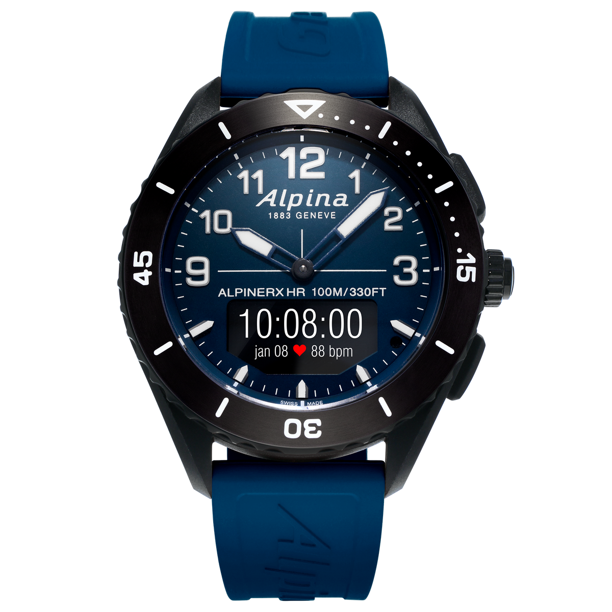 Alpina - AlpinerX Alive Outdoors Smartwatch - Blue