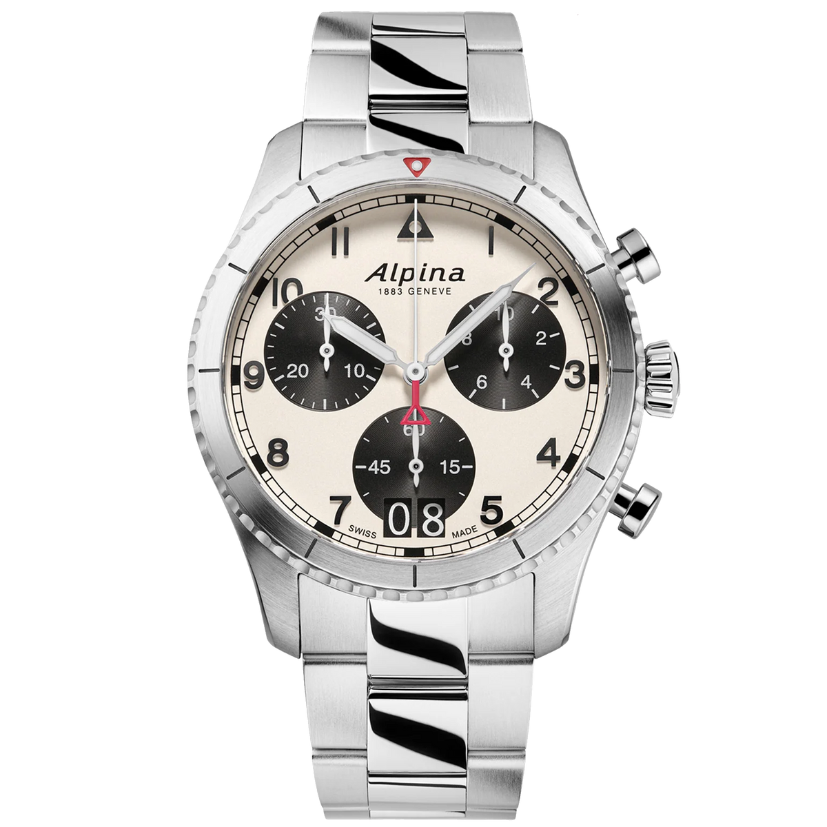 Alpina - STARTIMER Pilot Chronograph 41mm - &#39;Panda&#39;