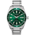 Citizen Eco-Drive - Brycen - Stainless Steel with Green Dial AW1598-70X