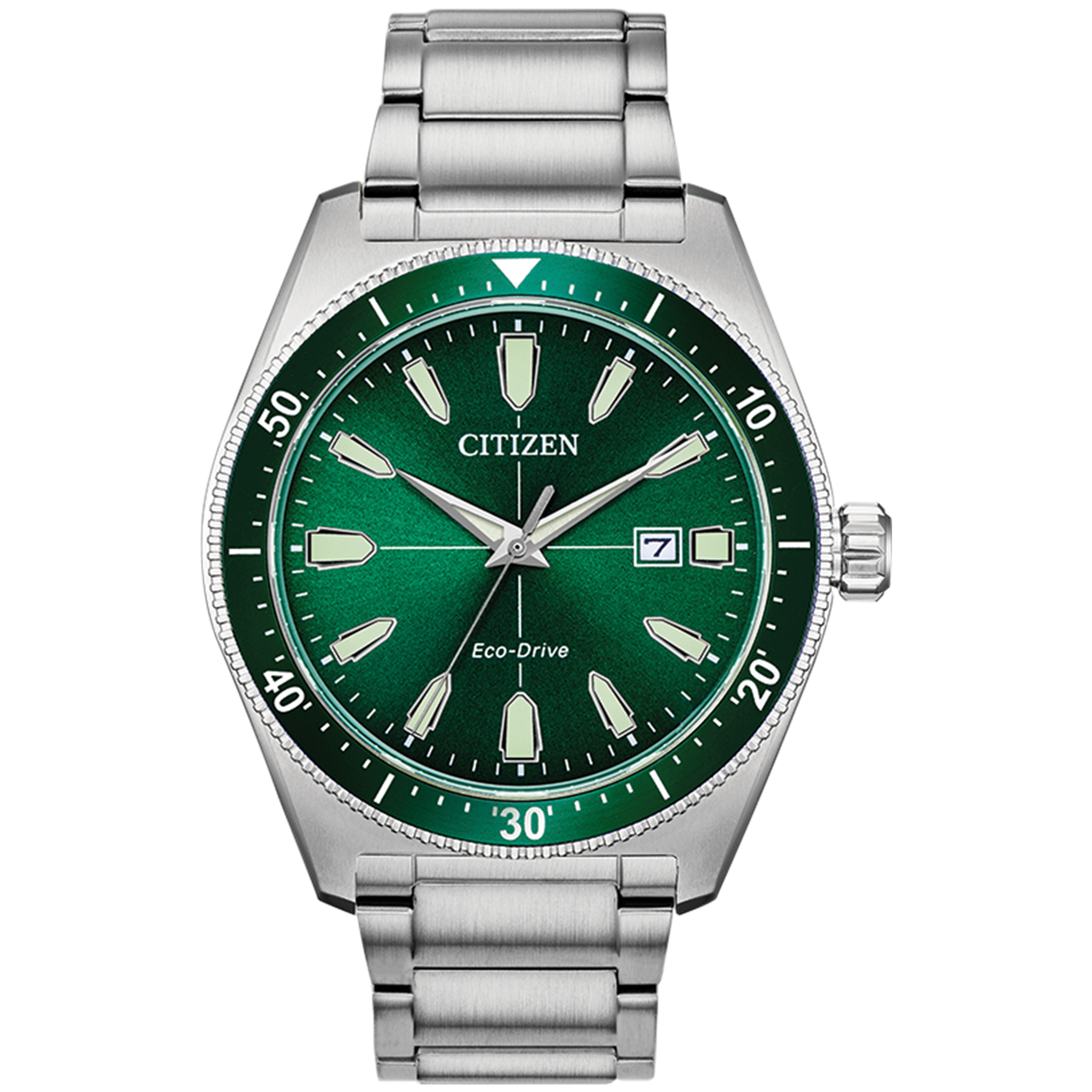 Citizen Eco-Drive - Brycen - Stainless Steel with Green Dial AW1598-70X