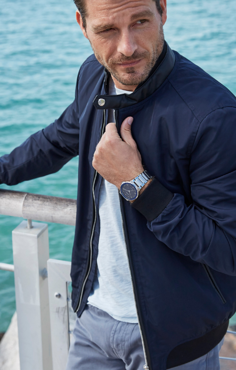 Citizen Eco-Drive - Axiom - Stainless Steel with Blue Dial BJ6510-51L