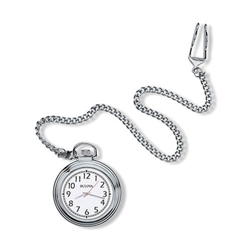 Bulova Pocket Watch - Ashton II - Silver B2663