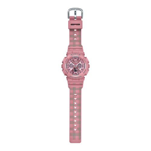 Casio Baby G - Ani/Digi - Pink Tartan BA130SP-4A