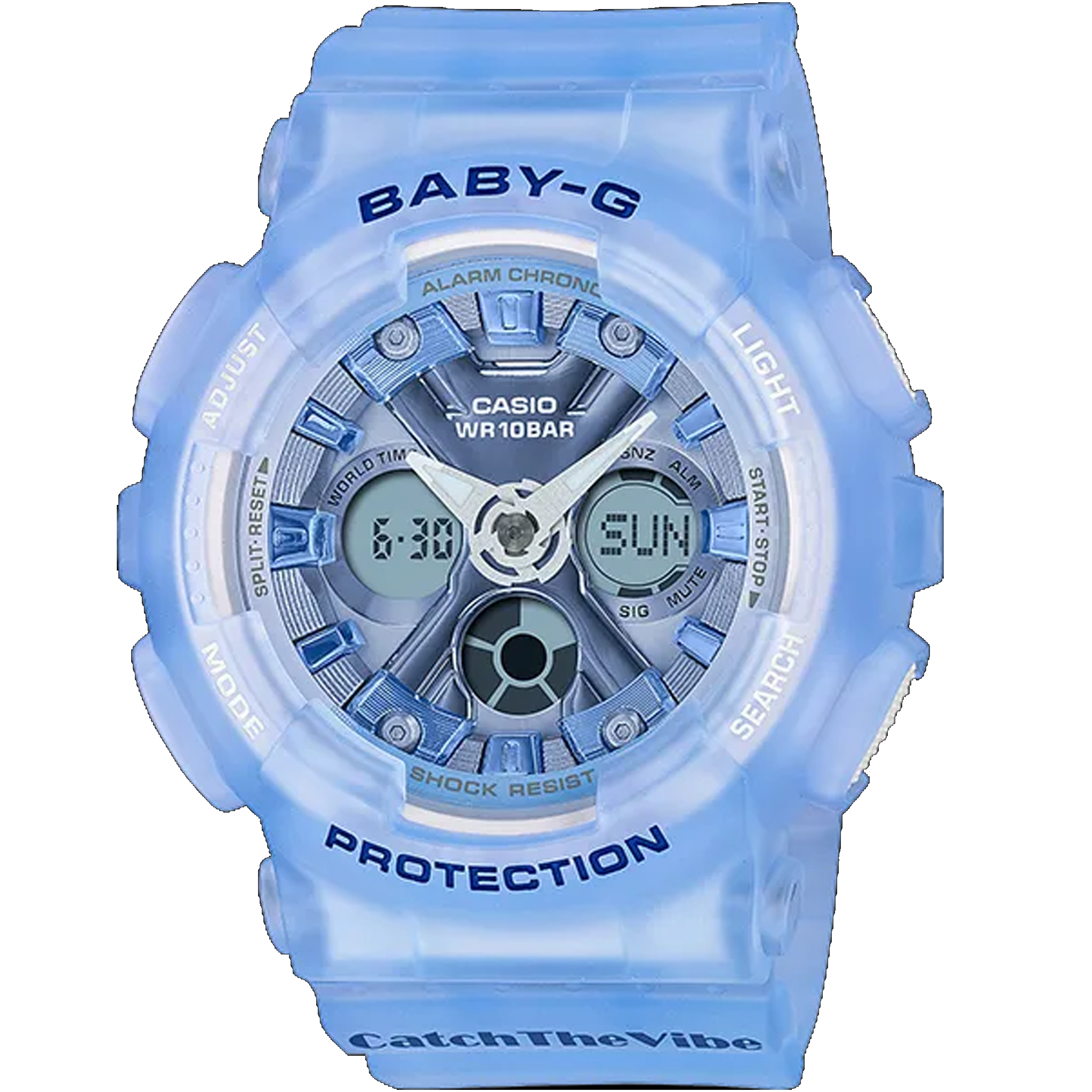 Casio Baby G - Ani/Digi - Blue Jelly BA130CV-2A