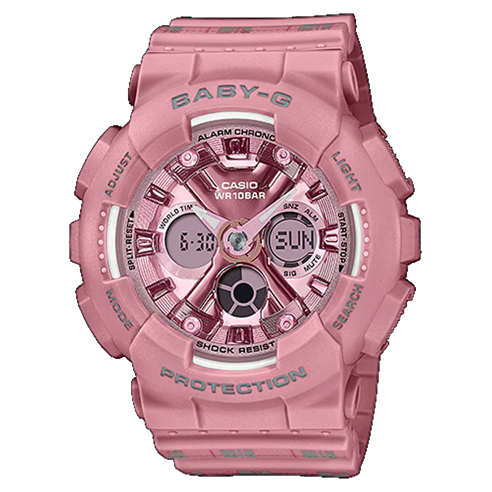 Casio Baby G - Ani/Digi - Pink Tartan BA130SP-4A