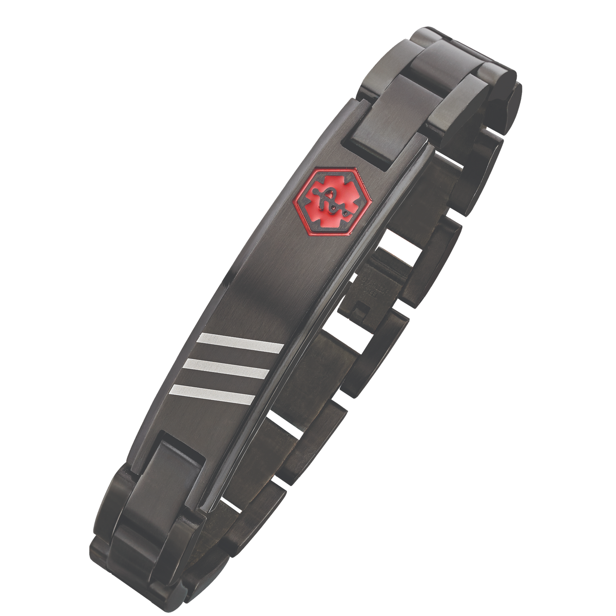Alpine - Black IP Stainless Steel medical id bracelet