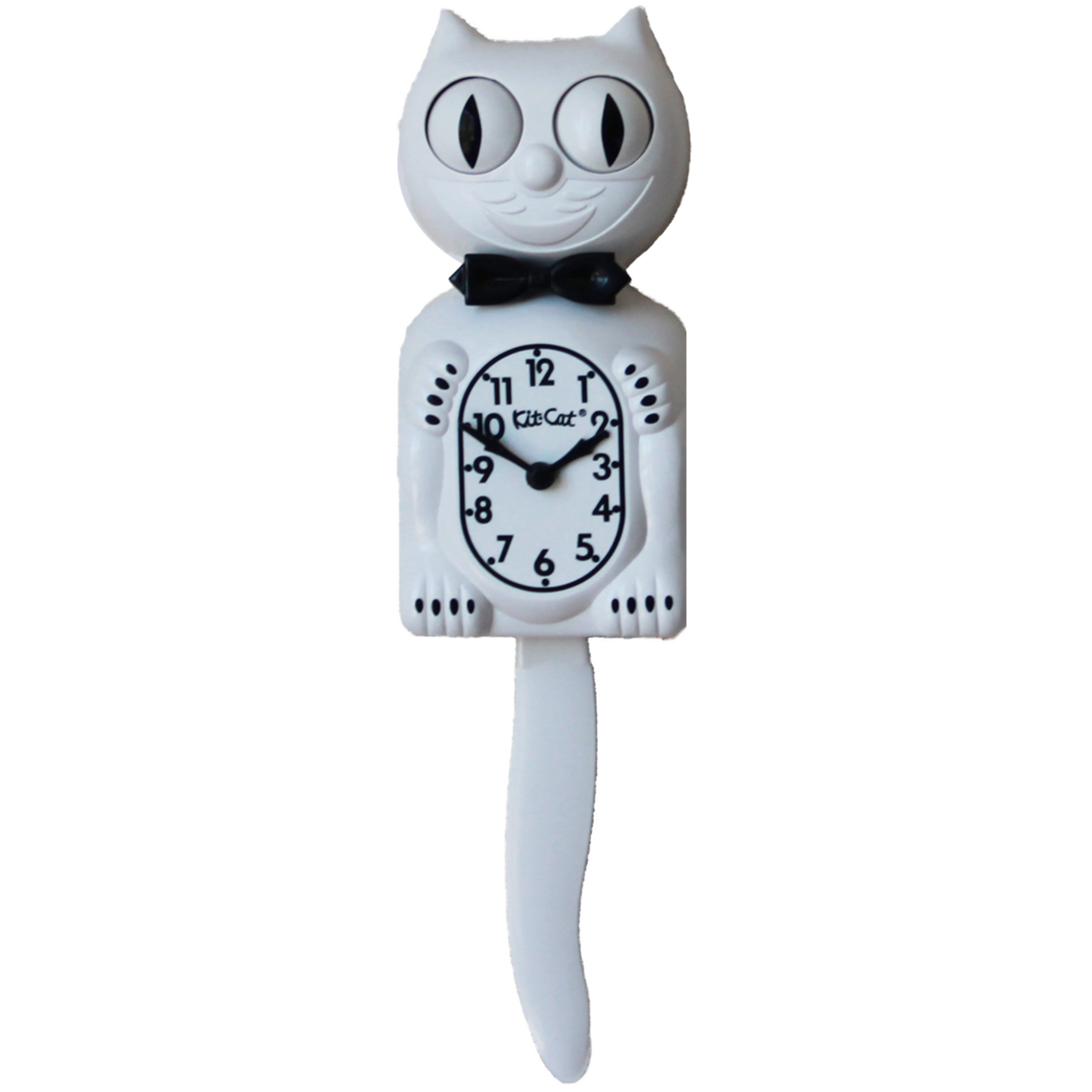 White Gentleman Delight Kit-Cat® Klock