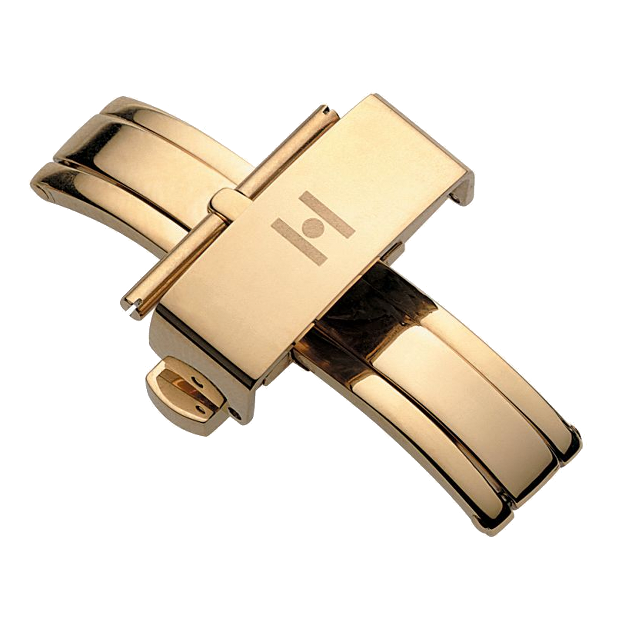 Push Button Deployant Clasp 20mm Silver