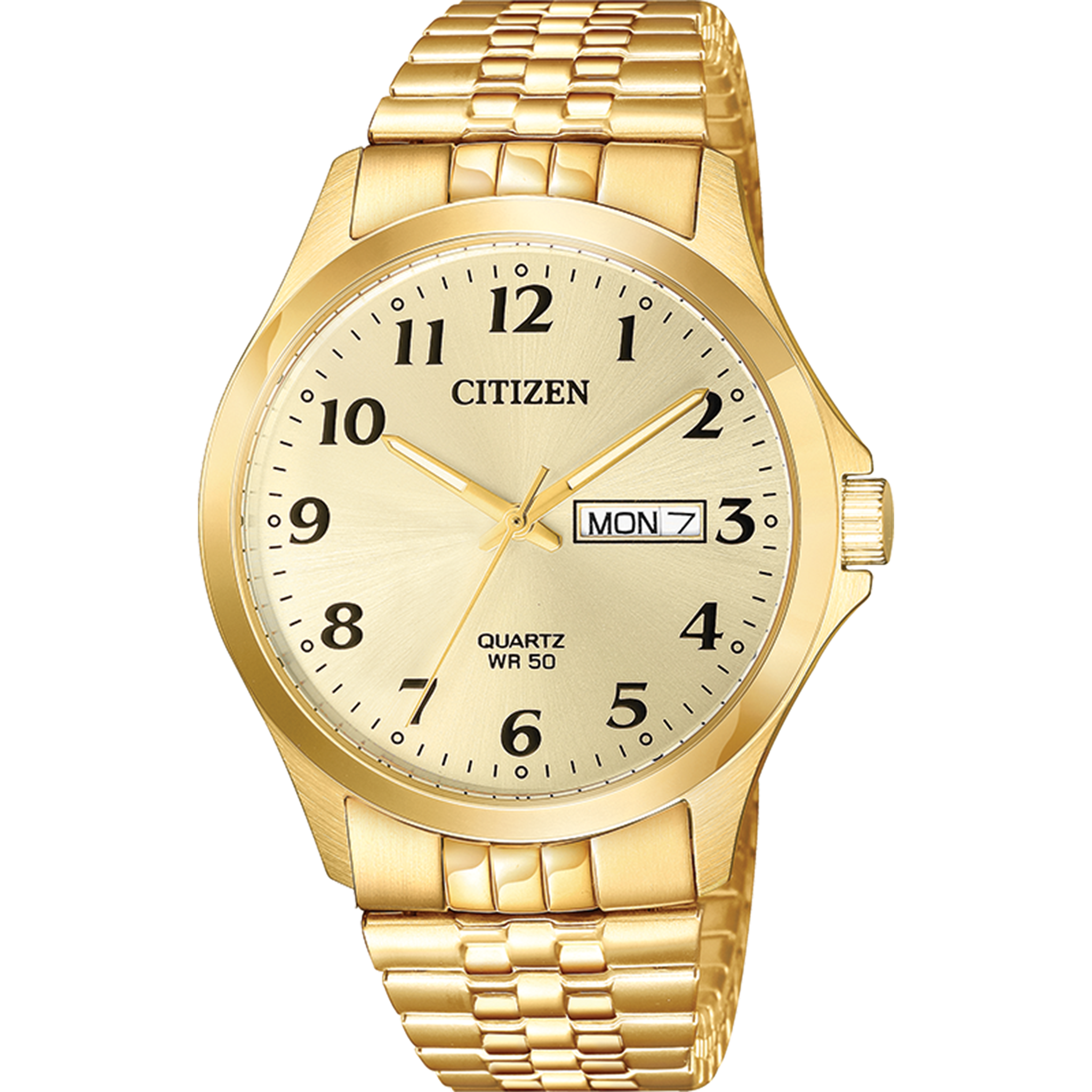 Citizen Quartz - 38mm Gold Tone Expansion BF5002-99P