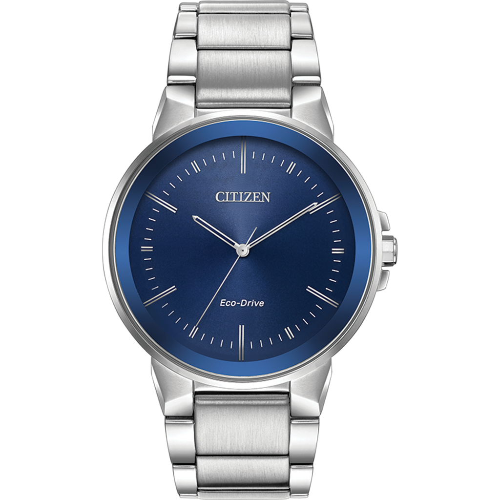 Citizen Eco-Drive - Axiom - Stainless Steel with Blue Dial
