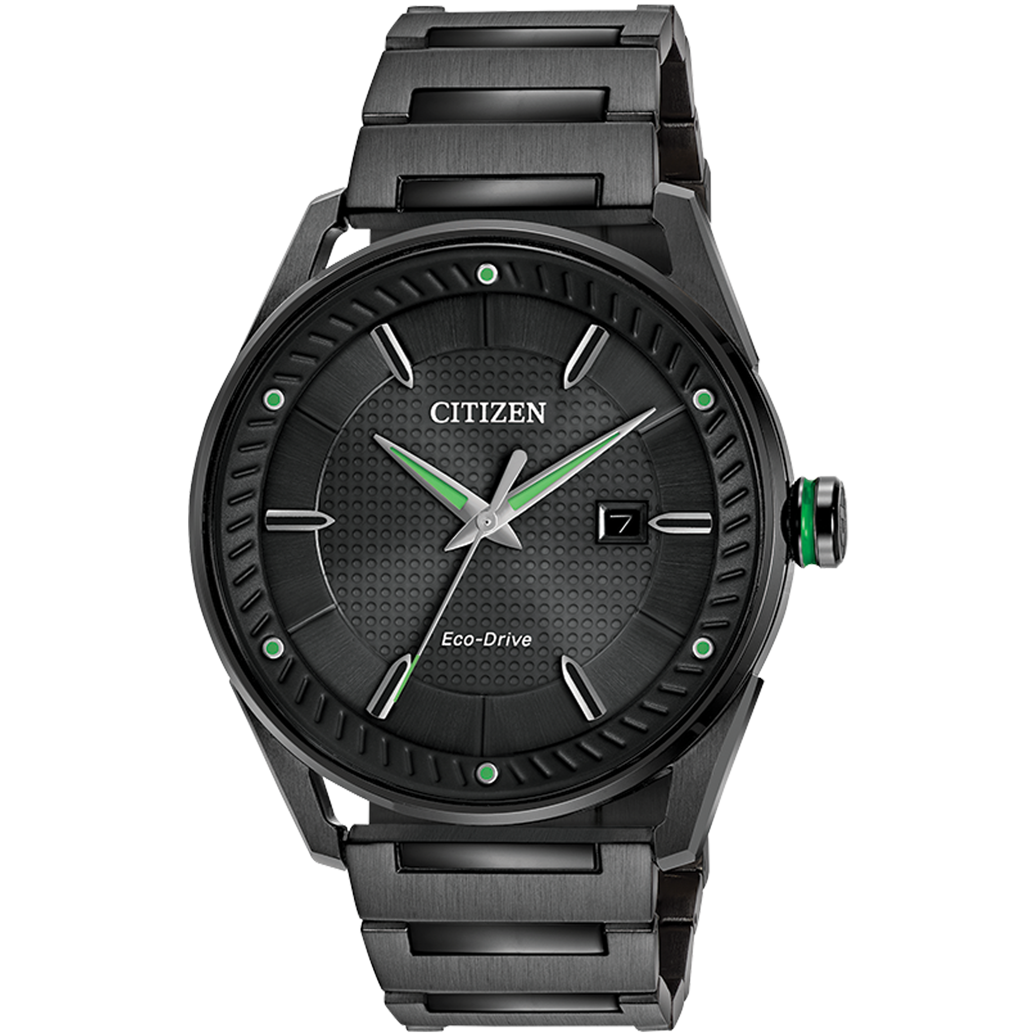 Citizen Eco-Drive - CTO - Black Steel with Green Accents