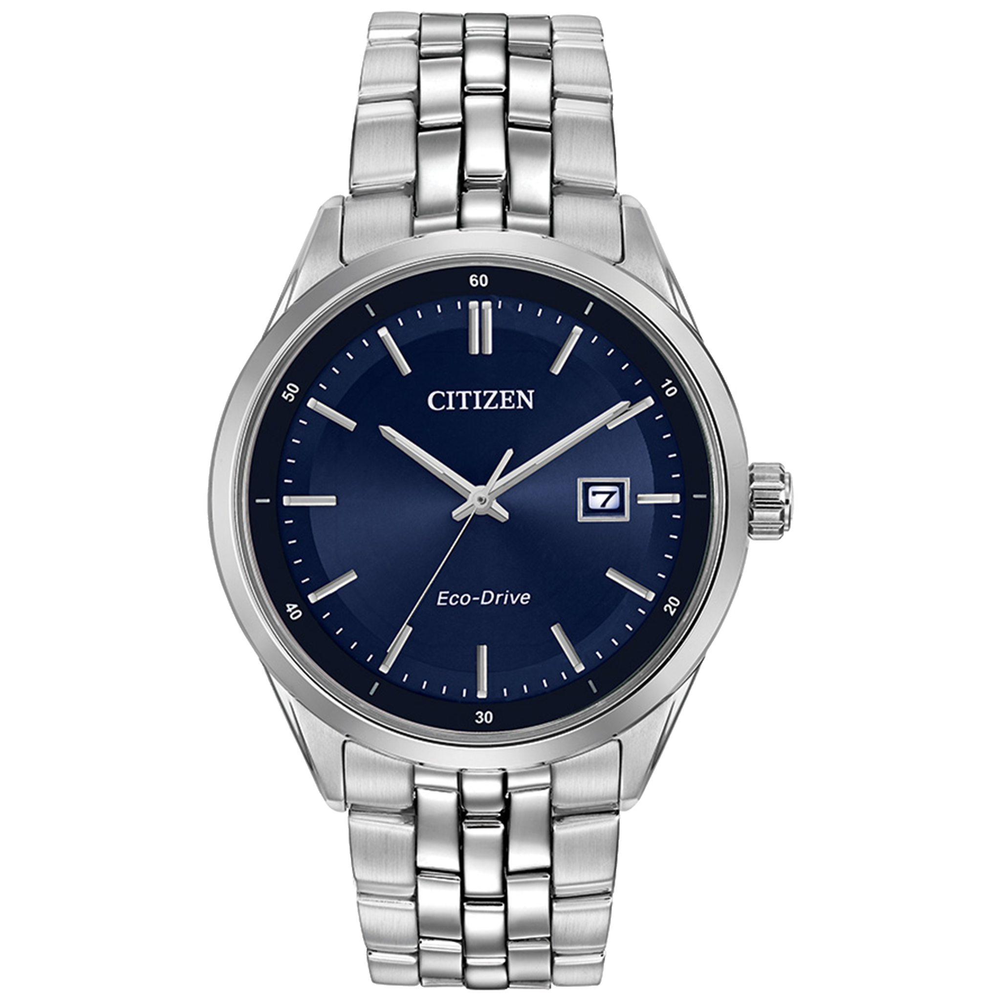 Citizen Eco-Drive - Corso - Stainless Steel with Blue Dial BM7251-53L