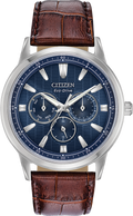 Citizen Eco-Drive - Corso - Stainless Steel Multifunction with Brown Leather
