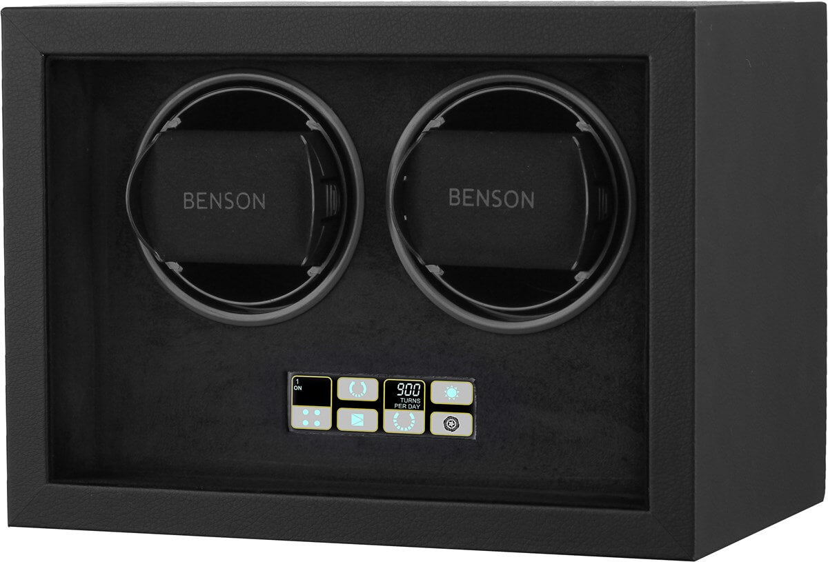 Benson Compact Series - 2 Watch Winder in Black