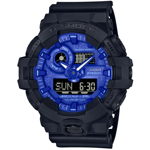 Casio G-Shock -  GA700 - Paisley Blue GA700BP-1A
