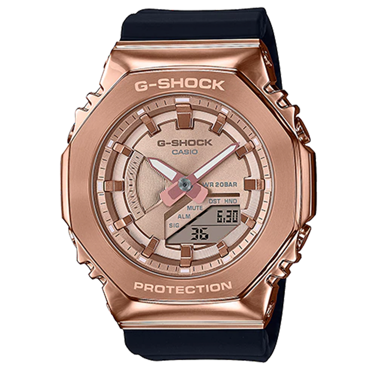 Casio G-Shock -  GMS2100 Series - Carbon Square - Rose Gold