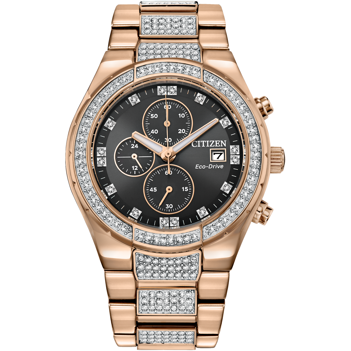 Citizen Eco-Drive - Crystal Collection - Rose Gold Tone