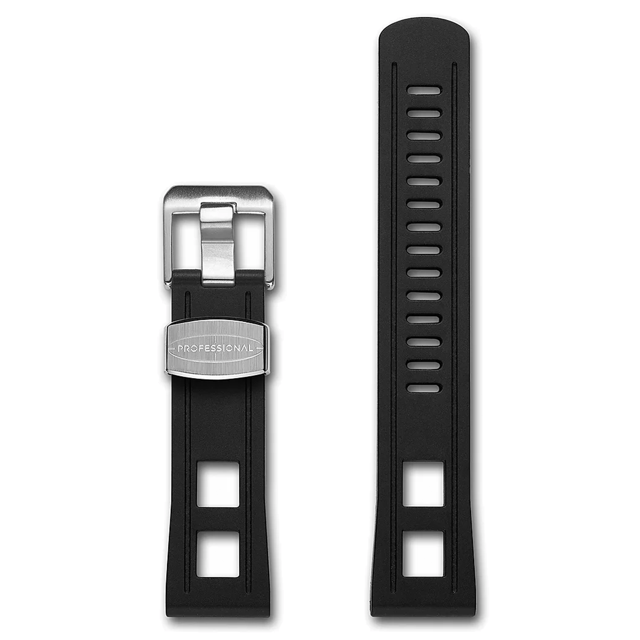 Crafter Blue - 22mm Straight End Rubber Strap