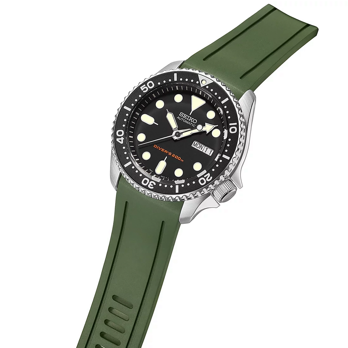 Crafter Blue - Fitted End Rubber Strap for Seiko SKX, &amp; New 5 Sport