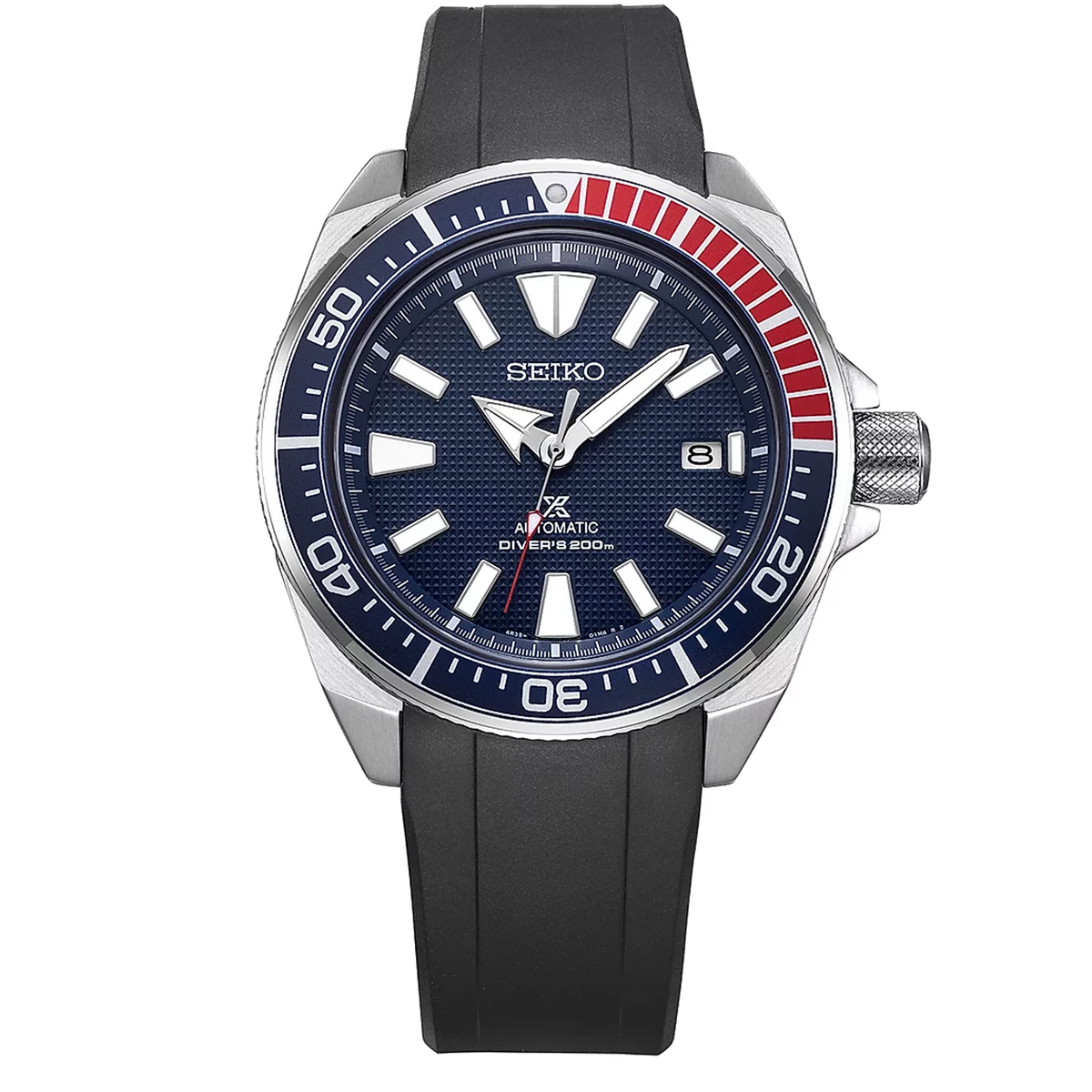Crafter Blue - Fitted End Rubber Strap for Seiko Samurai