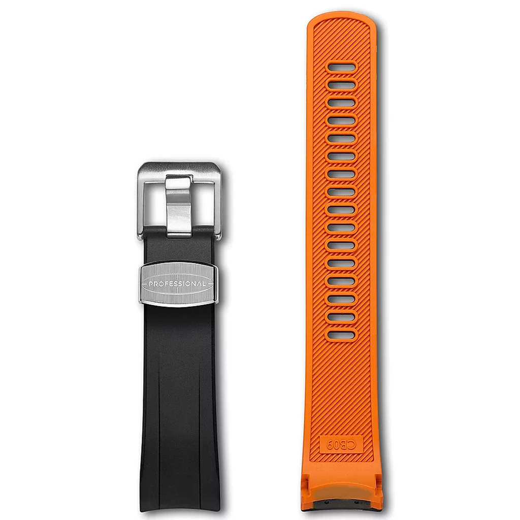 Crafter Blue - Fitted End Rubber Strap for Seiko Samurai