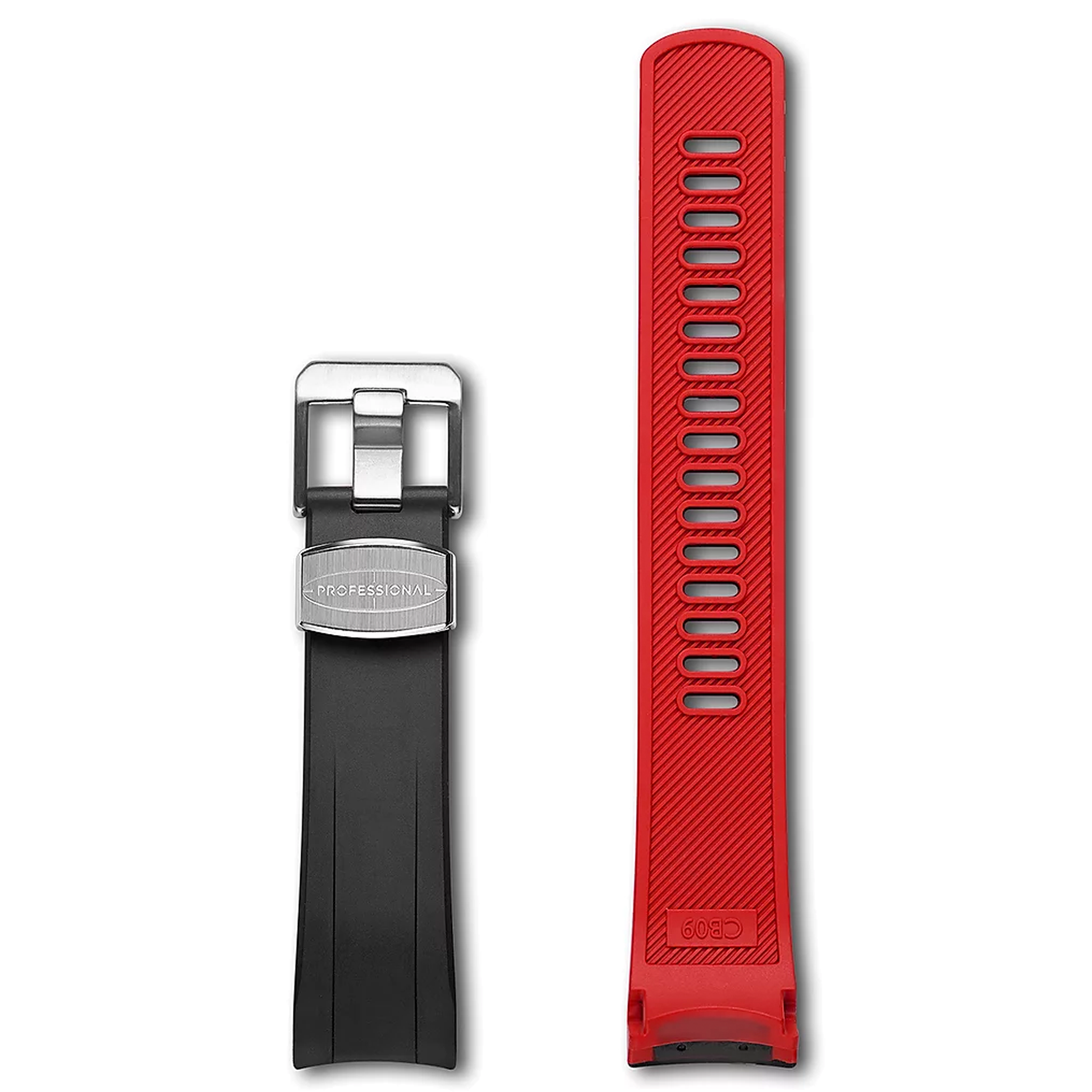 Crafter Blue Fitted End Rubber Strap for Seiko Samurai