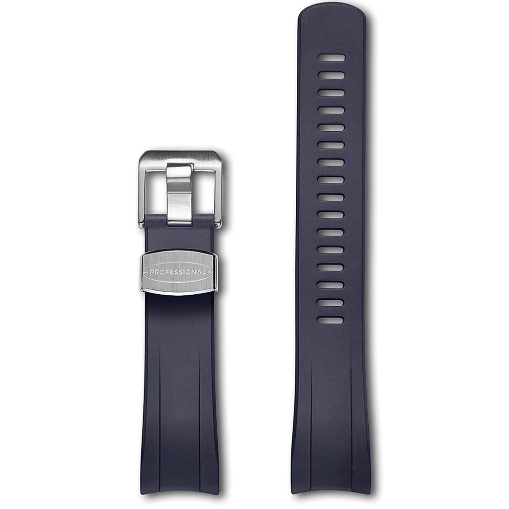 Crafter Blue Fitted End Rubber Strap for Seiko Samurai