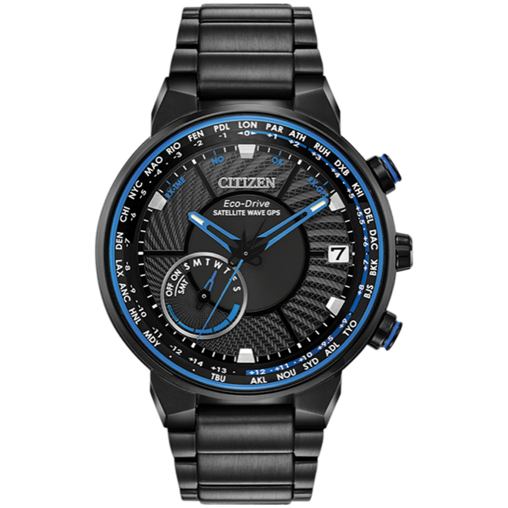 Citizen Eco-Drive - SATELLITE WAVE GPS FREEDOM - Black with blue accents