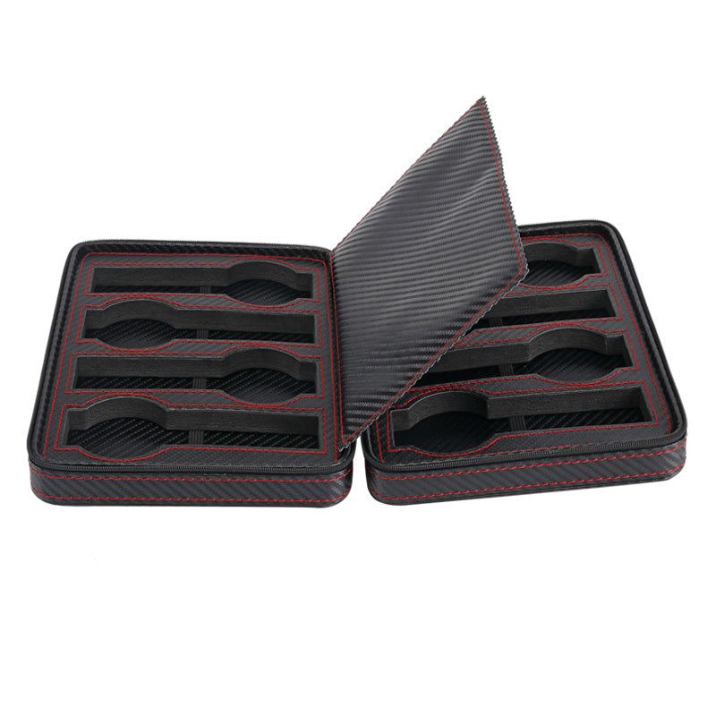 STRAPSCO - Carbon Fibre Watch Case for 8 Watches