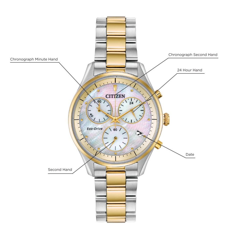 Citizen Eco-Drive - 32mm Chandler - Two Tone Chronograph