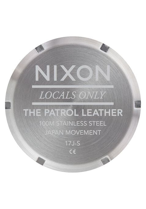Nixon Watch - Patrol Leather: Silver/Brown