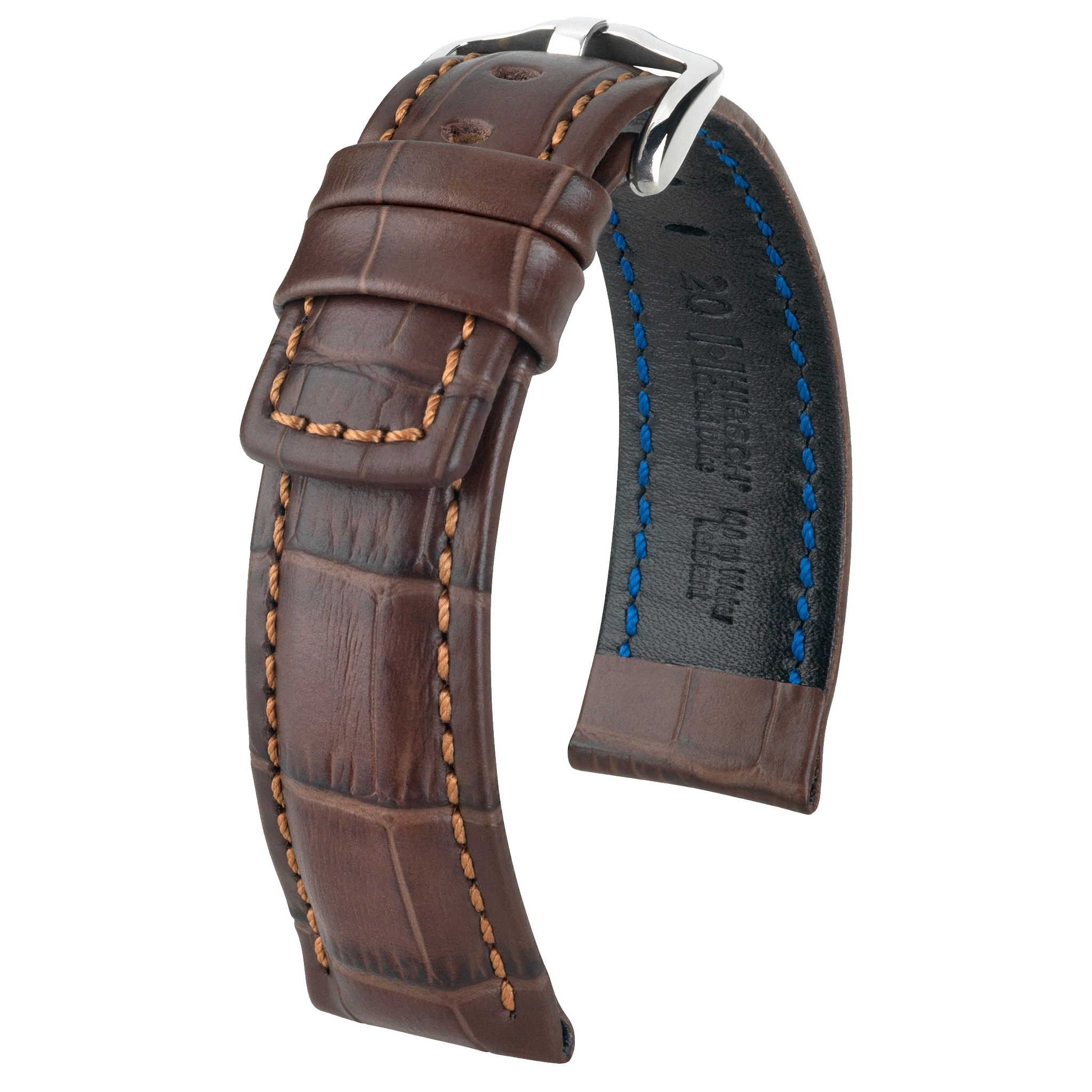 Hirsch GRAND DUKE Alligator Embossed Sport Watch Strap