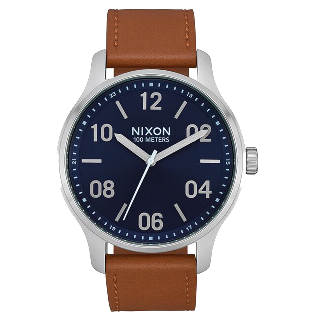 Montre Nixon - Cuir Patrol : Bleu marine/Saddle