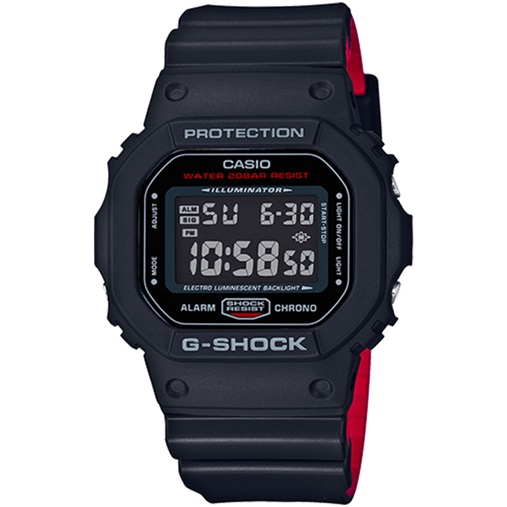 Casio G-Shock -  DW5600 Series - Black & Red