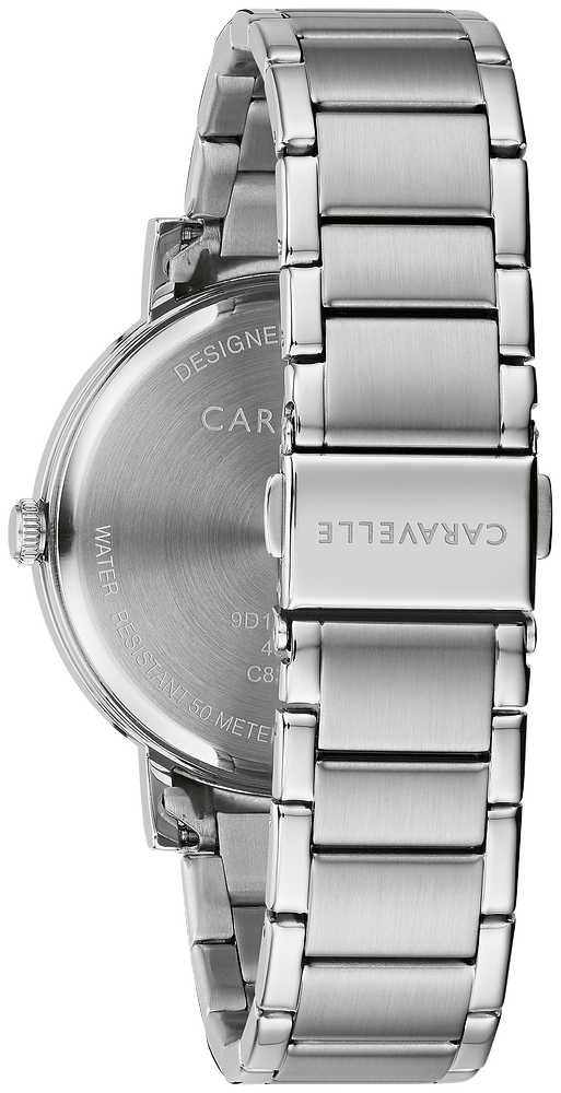 Caravelle Watch - Stainless Steel with Green Dial 43A155