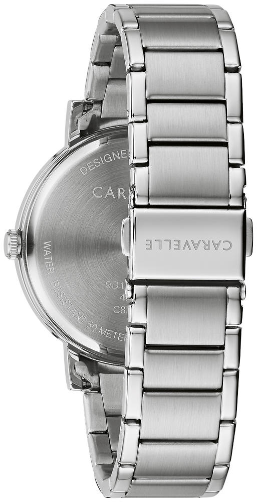 Caravelle Watch - Stainless Steel with Green Dial