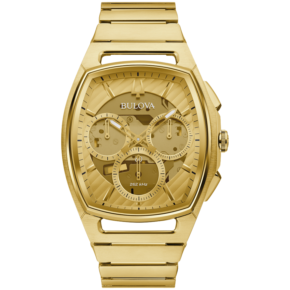 Bulova - Men&#39;s Curv Chronograph Watch - Gold Tone