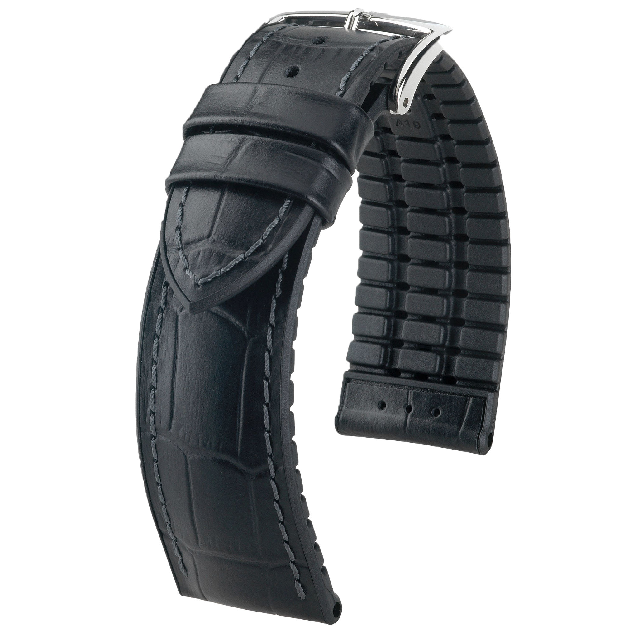 Hirsch PAUL Alligator Embossed Performance Watch Strap