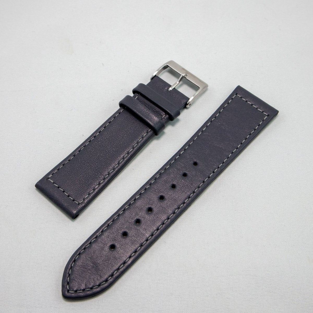 Alpine Watchstrap - Flat Stitched Leather