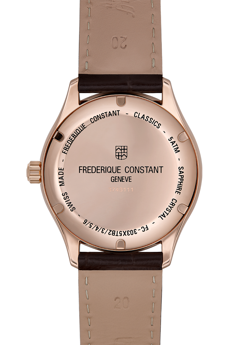 Frederique Constant-Rose Gold Tone Classic Index Automatic FC-303MC5B4