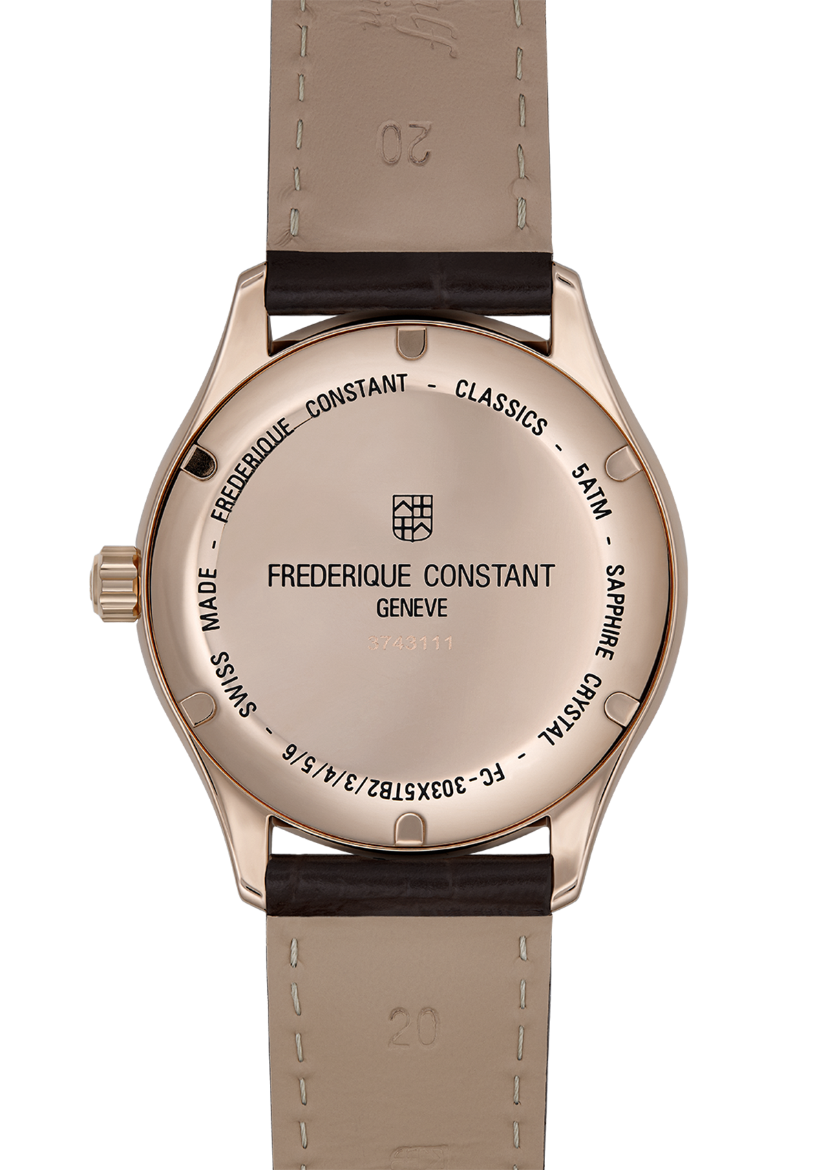 Frederique Constant-Rose Gold Tone Classic Index Automatic FC-303MC5B4