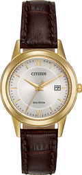 Citizen Eco-Drive - Corso - Gold Tone with Brown leather
