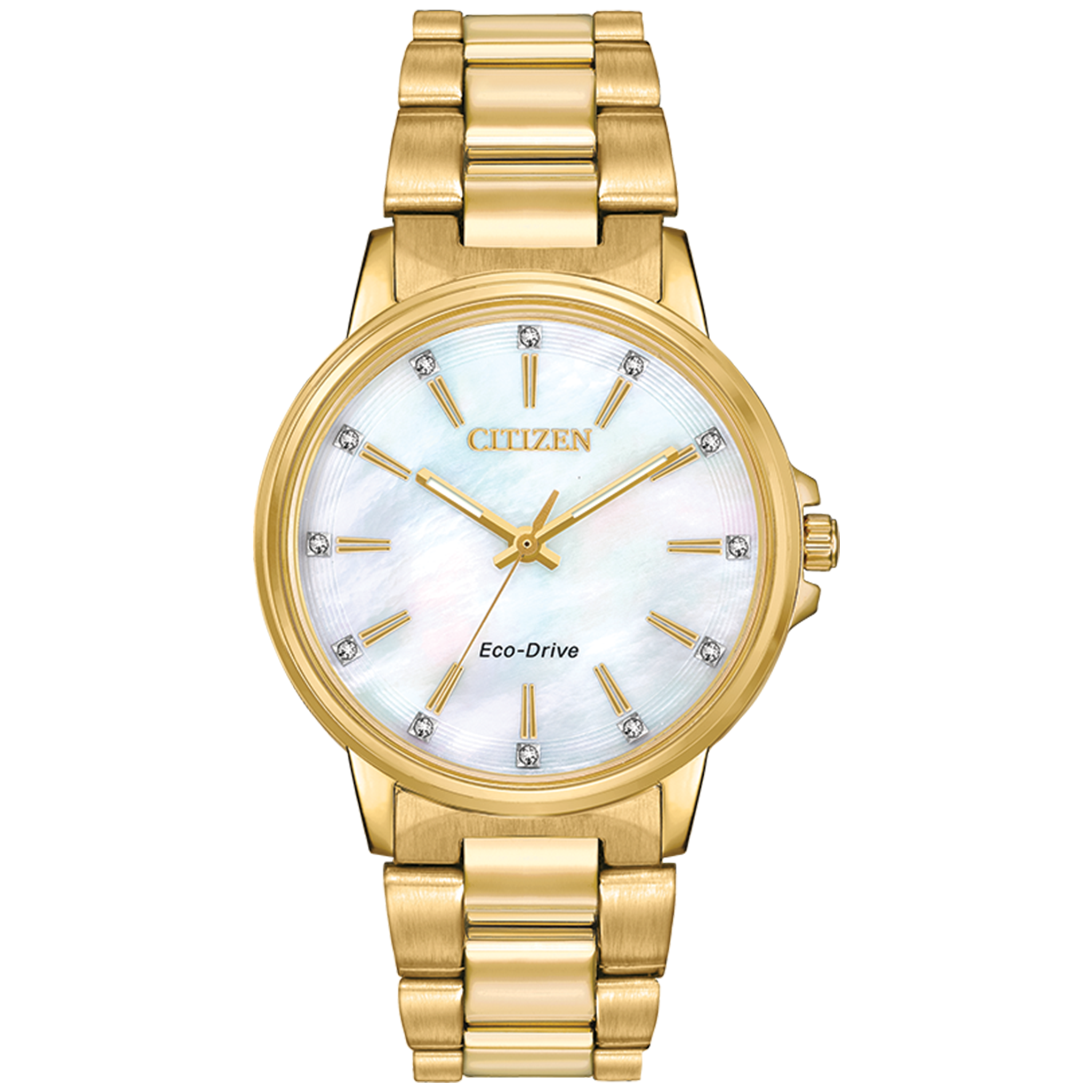 Citizen Eco-Drive - Chandler - Gold Tone with MOP Dial