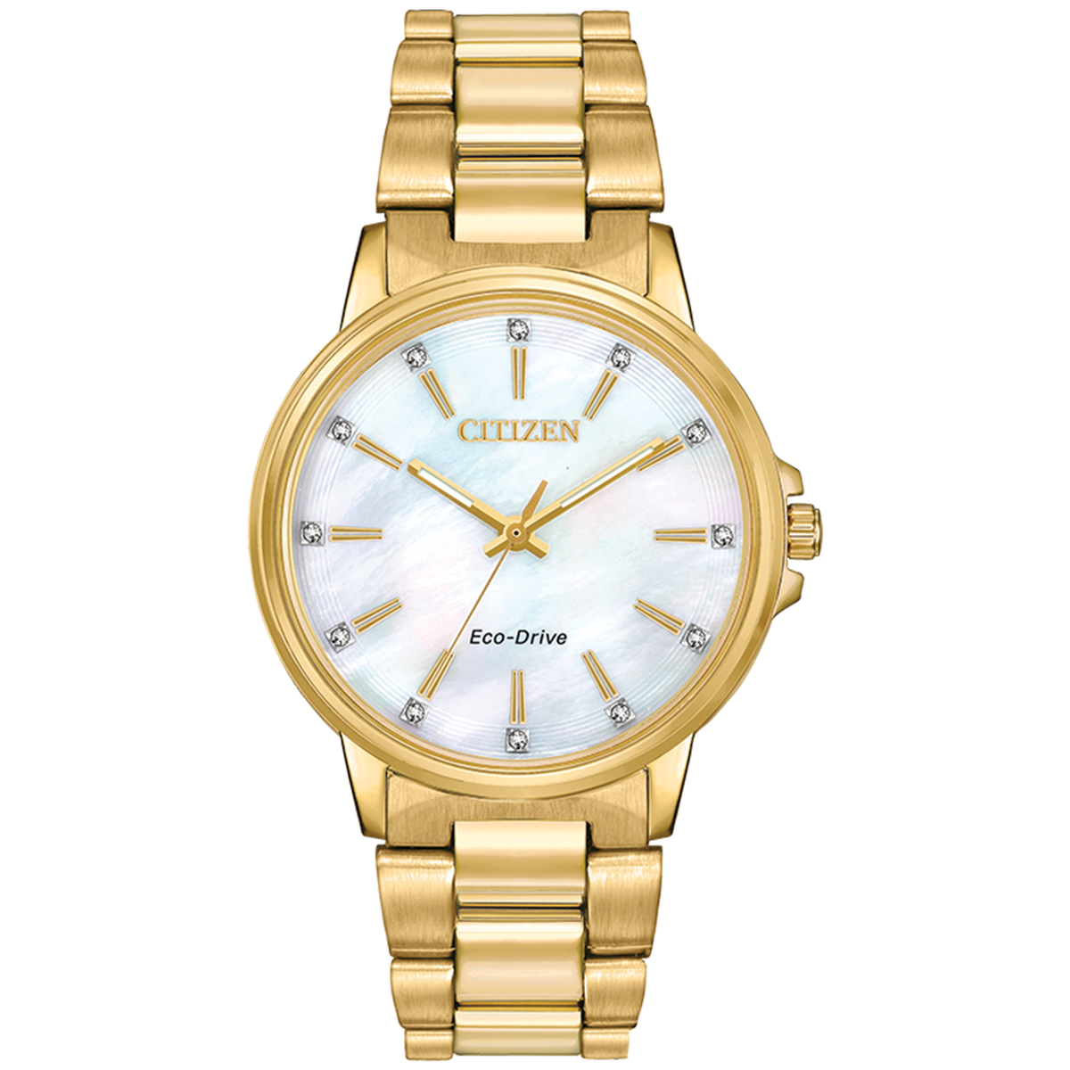 Citizen Eco Drive Chandler Gold Tone with MOP Dial