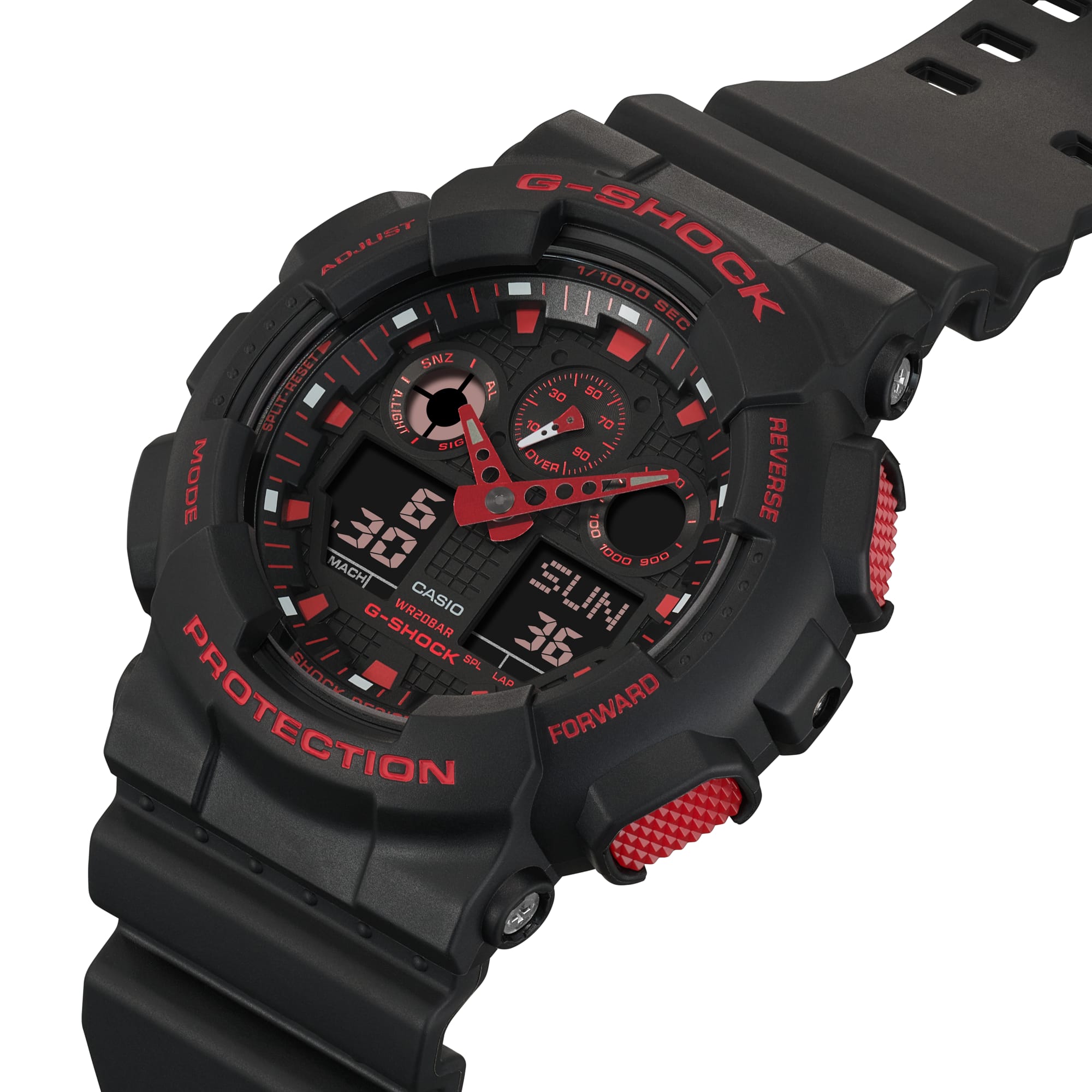 Casio G-Shock -  Ani/Digi - Ignite Red