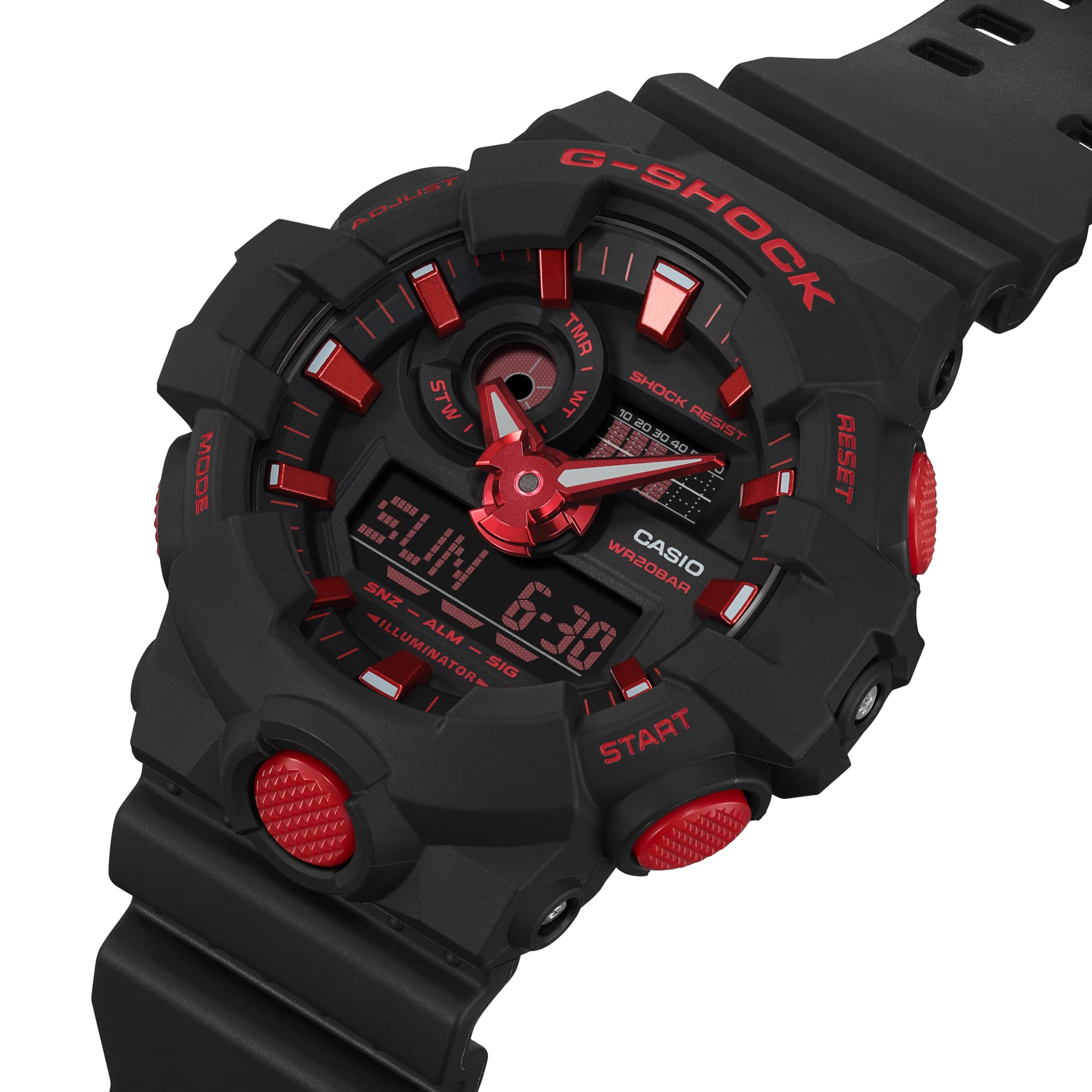 Casio G-Shock -  Ani/Digi - Ignite Red